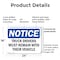 Signmission Truck Drivers Must Remain With Their Vehicle OSHA Notice Sign, Plastic, 24in W x 18in L, 2PK OS-2PACK-NS-P-1824-L-16760 - alternate 4
